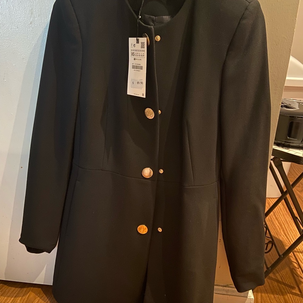 Zara long coat XS new with tag
